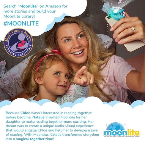Moonlite Mini Story Book Projector for Kids, 10 Little Rubber Ducks Bedtime Story Book w/ Fun Sound Effects, Digital Storybooks for Kids, Immersive Kids Book Projector Story in Kuwait