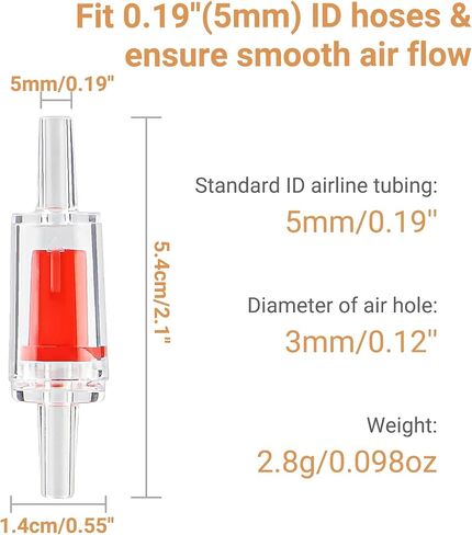 طقم ملحقات مضخة Aquarium Air Pump مع أنابيب قياسية ، أحجار الهواء ، فحص الصمامات ، أكواب الشفط والموصلات. (10 أقدام أنابيب/2 حجر الهواء) in Saudi Arabia