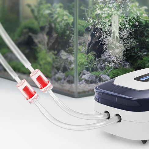 طقم ملحقات مضخة Aquarium Air Pump مع أنابيب قياسية ، أحجار الهواء ، فحص الصمامات ، أكواب الشفط والموصلات. (10 أقدام أنابيب/2 حجر الهواء) in Saudi Arabia