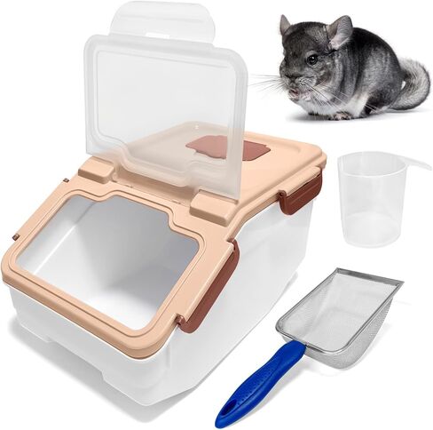 Large Chinchilla Sand Bath Container Kit Plastic Chinchillas Dust Bath House with Sand Cup and Sand Shovel Hamster Shower Room for Hedgehog Guinea Pig Squirrel and Other Small Animals(Green) in Kuwait
