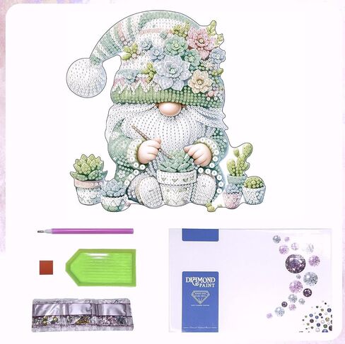 Yanfairy Tabletop Diamond Art Painting Kit Ornaments，Special Shaped Rhinestone Desk Placement Ornament，Home Stand Up Gem Painting Craft Kit,Crystal Diamonds in Saudi Arabia