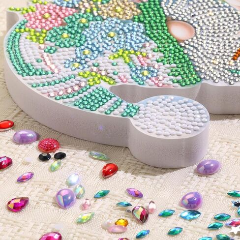 Yanfairy Tabletop Diamond Art Painting Kit Ornaments，Special Shaped Rhinestone Desk Placement Ornament，Home Stand Up Gem Painting Craft Kit,Crystal Diamonds in Saudi Arabia