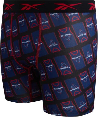 Reebok Boys Boxer Briefs - 3 Pack 5'' Inseam Soft Stretch Performance Boys Underwear - Moisture Wicking Youth Boxers in Saudi Arabia
