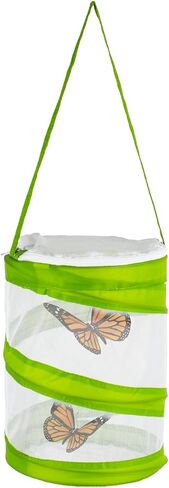 6PCS Mini Butterfly Habitat, Dragonfly Butterfly Flying Insect Mesh Cage, Outdoor Observation Plant and Small Animal Terrarium Pop up Open-5.5" x 7.5" Tall (S-Cylinder 6pcs) in Saudi Arabia