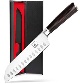 imarku Chef Knife 7 Inch Kitchen Knife Ultra Sharp Santoku Knife - 7Cr17Mov Japanese Chefs Knife, Kitchen Gadgets 2025, Birthday Gifts for Him Her, Best Gifts for Women Men