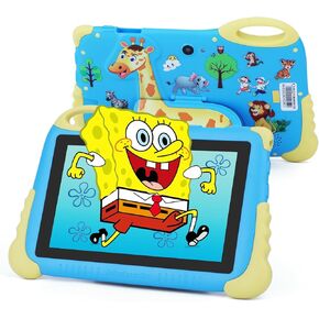 2025 Toddler Tablet, Kid Tablets 3-7, 7 inch Tablet for Kids,32GB ROM+512GB Storage Expandable,Iwawa Pre-Installed Small Smart Child Tablets for Girls Boys Children Educational, Red