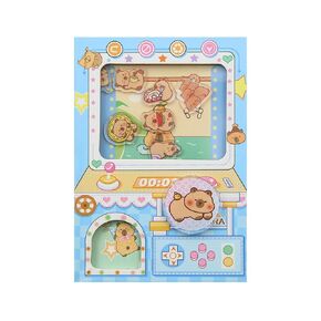 Geluode Capybara A7 Mini Notebook, Capsule Toy Design Cute Kawaii Capybara Theme, Fun and Functional Notepad for Journaling, Memos and Gifts for Kids Students (Blue)