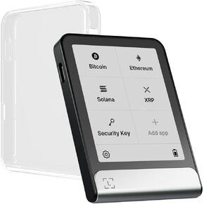 حزمة Ledger Flex و Protraction (شفافة) - Secure E Ink Ink Touchscreen Crypto Wallet مع حالة وقائية