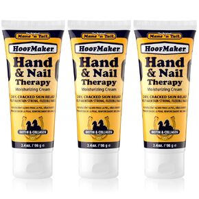 Mane 'n Tail Hoofmaker Therapy و Divel Therapy (14.5 أوقية)-كريم ترطيب خالي من العطور والبيوتين والكولاجين لتعزيز الحوافر وتعزيز النمو الصحي