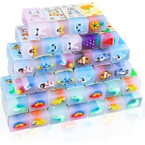 Cute Erasers Bulk 35 Pack Animal Pencil Erasers Jelly Desk Pets Prize Gifts