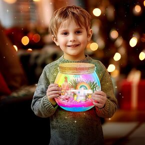 KIT Cartoon Terrarium kit for Kids DIY Cartoon Toys Kits ، Higds Formirt for Girl Ages 4 5 6 7 8-12 egain Girl Gift Terrarium Jar