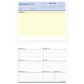 AT-A-GLANCE 2026 Desk Calendar Refill, Weekly, 5.5" x 7", Flip-A-Week with QuickNotes (SW7065026)