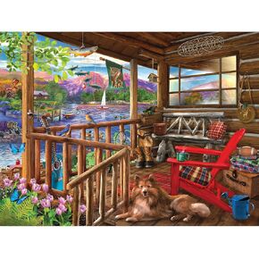 Roseart - Bigelow Illustrations - Lemonade On The Lawn - 500 Piece Jigsaw Puzzle for Adults