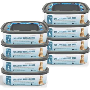 تعبئة القمامة CAT CART CARTS CARTRIDGE ، ترقية خرطوشة 28 قدمًا متوافقة مع Cat Genie Standard ، بالإضافة إلى XL+ PAIL.