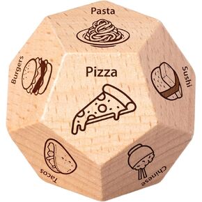 Mothers Day Mom Wife Gifts - Food Decision Dice - Fun Dinner Decider for Him Her Couples & Families, 12 Meal Options, Unique Gift for Women Men , Valentine’s Day, Anniversary, Birthday, Christmas
