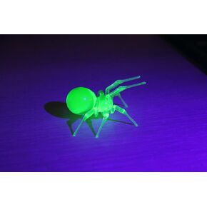 Glass Spider Uranium Glass Figurine Spider Glass UV Spider Glass Figurine