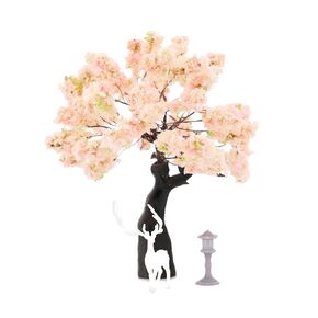 Karesansui Mini Plum Blossom Tree - إكسسوارات حديقة خرافية ، ديكور بالوداريوم ، Zen Garden Kit ، ديكورات terrarium ، تمثال على الطاولة ، إكسسوارات دمية ، ديكور صيني (VdStree001-2024)