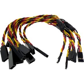 BackBayRC - 30CM 20awg Y Servo Splitter/Extension Wire - 100 Strands for RC Vehicles, Drones, E-Bikes - 5 Wires per Pack