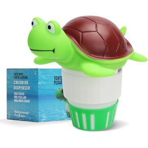 7.5" Chlorine/Bromine Floater, Large Floating Chlorine Dispenser for Chlorine Tablets 3 inch, Optimal Pool Chlorinator with Adjustable Release for Indoor & Outdoor Swimming Pool Hot Tub