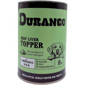 Topper | Premium Beef Liver Dog Food Topper | High-Protein, All-Natural Meal Enhancer for Dogs | 8oz Sustainable Tin