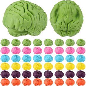 48 pcs محو محو الدماغ على شكل دماغية 1 بوصة 1 بوصة محو قلم رصاص من مطاط الدماغ المصغرة ، مرح الفصول الدراسية اللوازم عيد ميلاد الحفلات الحفل