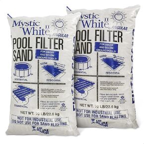 Mystic White II Swimming Pool Filter Sand - 50lb Bag
