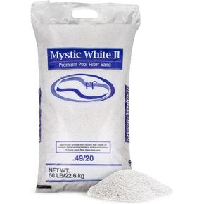 Mystic White II Swimming Pool Filter Sand - 50lb Bag