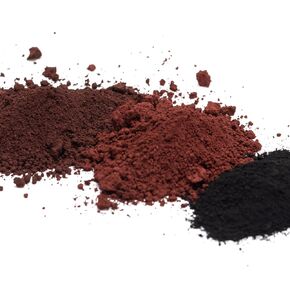 3 Colors Iron Oxide Powder, Black,Brown,Wine Red Concrete Pigment Powder, Grout Colorant, Color Dye for Cement Clay Wood Stain Putty Epoxy Resin - 4 Ounces