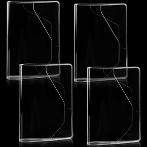 2 Pcs Clear Plastic Cover for A6 Size 10.0 x 6.7 Inches Transparent Waterproof PVC Notebook Strong Plastic Protective Cover for Books