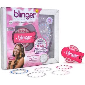 blinger® Diamond Collection Starter Kit | Gem Stamper & 75 Rhinestones | Instantly Add Sparkle to Your Hair | Simply Load, Click, Bling® | Bedazzler Kit for Hair, Clothes & Crafts (Dreams)