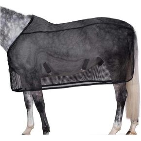 La La Pet Pet Treasable Horse Mesh Sheet Lightweight Nylon Horse Clothing لمنع لدغات الطيران ورقة الصيف الباردة مع معدات الفروسية القابلة للتعديل