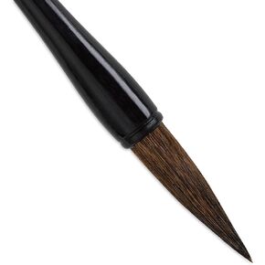 Yasutomo Wa Fude Hokushou Brush, 9.25-inches Length, Arts and Crafts Supplies, Black