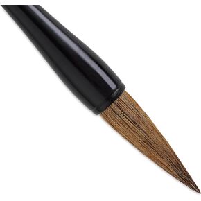 Yasutomo Wa Fude Nankai Brush, 9.5-inches Length, Arts and Crafts Supplies, Black