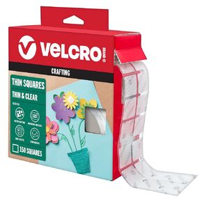 Velcro Brand Thin Clear Dots with undingive ، 200pk 5/8incles ، لصياغة مشاريع المدارس ، ومنظمة المنازل والمكاتب | تصميم انخفاض الانتباه