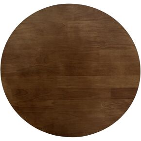 QLLY Solid Wood Table Top, Solid Board Replacement Desktop, One-Piece Wood Tabletop, Universal Countertop for Table and Workstation (Dark Walnut, 31.5"/80cm Round)