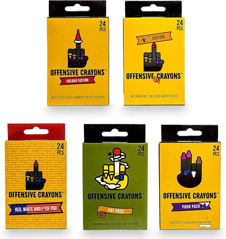 Adult Coloring Offensive Crayons - Holiday Edition in Kuwait