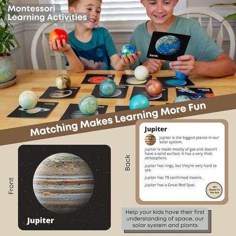 Planets for Kids Solar System Toys 3-5, Solar System for Kids, Space Toy For Kid 5-7, Planet Toys for Kid 3-5, Outer Space Balls, Planet Balls For Children 8-10, Toddler Astronomy Project Kit Planetas in Saudi Arabia