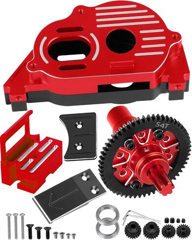 RCArmumbwow RC REARBOX & 54T SPUR GEAR SPIPER BROADS PRODREDS FOR 1/10 KRATON/Outcast 4S V2 ، Senton/Vorteks 223S V4،1/8 TYPHON 223S V4 ، Transimission Cover & 54T Gear W/20T 21T ، Pink ، Pink in Kuwait