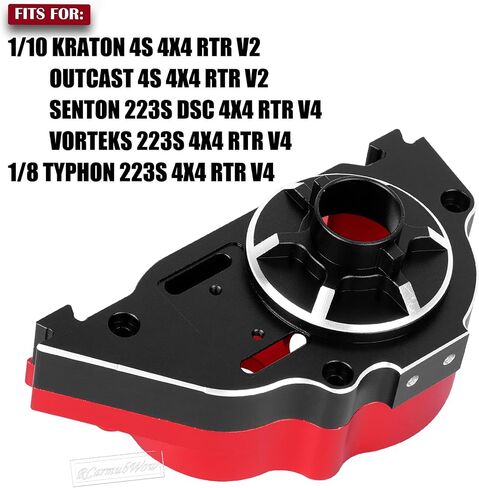 RCArmumbwow RC REARBOX & 54T SPUR GEAR SPIPER BROADS PRODREDS FOR 1/10 KRATON/Outcast 4S V2 ، Senton/Vorteks 223S V4،1/8 TYPHON 223S V4 ، Transimission Cover & 54T Gear W/20T 21T ، Pink ، Pink in Kuwait