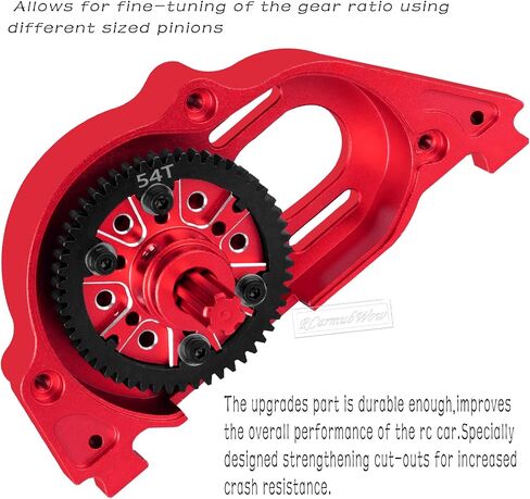 RCArmumbwow RC REARBOX & 54T SPUR GEAR SPIPER BROADS PRODREDS FOR 1/10 KRATON/Outcast 4S V2 ، Senton/Vorteks 223S V4،1/8 TYPHON 223S V4 ، Transimission Cover & 54T Gear W/20T 21T ، Pink ، Pink in Kuwait