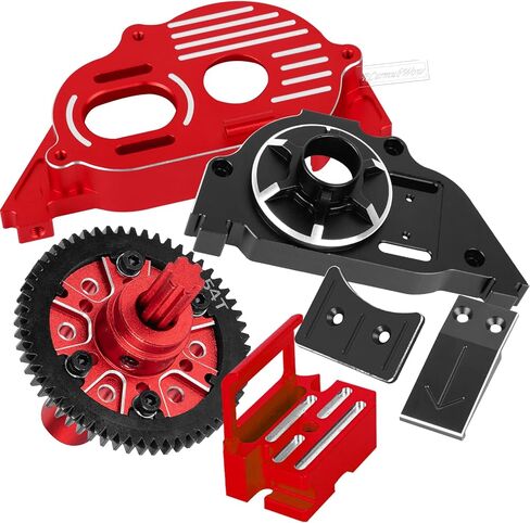 RCArmumbwow RC REARBOX & 54T SPUR GEAR SPIPER BROADS PRODREDS FOR 1/10 KRATON/Outcast 4S V2 ، Senton/Vorteks 223S V4،1/8 TYPHON 223S V4 ، Transimission Cover & 54T Gear W/20T 21T ، Pink ، Pink in Kuwait