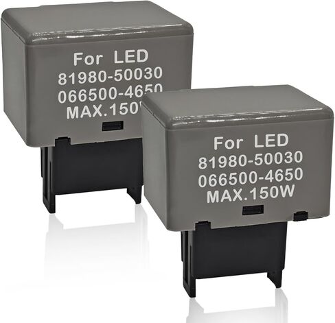 LM449 81980-50030 066500-4650 8 Pin LED Flasher Relay - Electronic LED Turn Signal Relay - Compatible with Lexus, Scion, Toyota | Fix Rapid Flashing & LED Turn Signal Issues in Kuwait