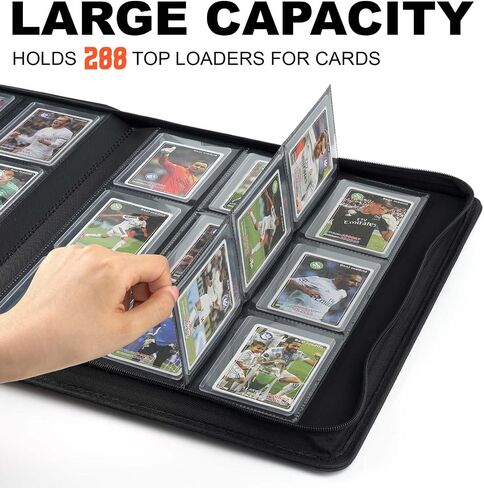 يضم Toploader Binder مع صفحات من 9 جيبات ، ويحتوي على 288 "3 × 4" الحالات الصعبة الصلبة ، وحامل البطاقات للبطاقات القابلة للتحصيل أو البطاقات الرياضية ، والأكمام المتينة للتخزين والعرض (الرمادي) in Kuwait