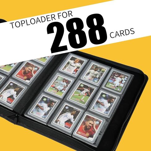 يضم Toploader Binder مع صفحات من 9 جيبات ، ويحتوي على 288 "3 × 4" الحالات الصعبة الصلبة ، وحامل البطاقات للبطاقات القابلة للتحصيل أو البطاقات الرياضية ، والأكمام المتينة للتخزين والعرض (الرمادي) in Kuwait