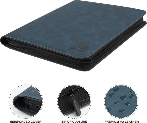 يضم Toploader Binder مع صفحات من 9 جيبات ، ويحتوي على 288 "3 × 4" الحالات الصعبة الصلبة ، وحامل البطاقات للبطاقات القابلة للتحصيل أو البطاقات الرياضية ، والأكمام المتينة للتخزين والعرض (الرمادي) in Kuwait