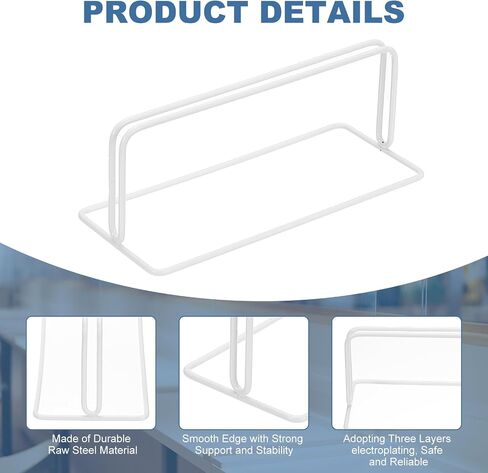 PATIKIL Baffle Desk Divider Clamp, 2 Pcs Punch-Free Base Desk Shield Clamp Desk Divider Partition Clamp Privacy Panel Bracket Holder for DEST Partition Support Office, Silver in Saudi Arabia