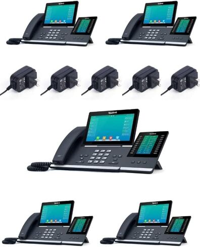 Yealink T57W IP Phone [5 Pack] - محولات الطاقة المدرجة in Kuwait