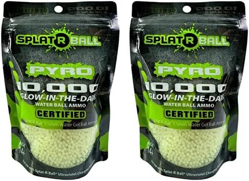 SplatRBall 10K PYRO Water Gel Ball Ammo Glow-in-The-Dark in Saudi Arabia