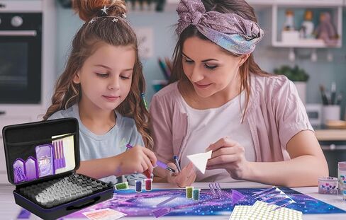 Waykape 70 Slots Diamond Painting Scoring Box ، أدوات وملحقات فنية من الماس ، حاوية تخزين محلية ، محمولة ، حاوية تخزين مريحة ، فائقة Black Black Matte in Kuwait