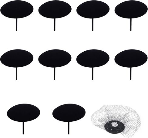 10Pcs Fascinator Base, Round Hat Base, Fascinator Hat Base, Sinamay Hat Base, Millinery Women Hat Cocktail Hat Craft Material Supply, EVA Millinery Base for DIY Party Wedding Church Lolita Hat in Saudi Arabia